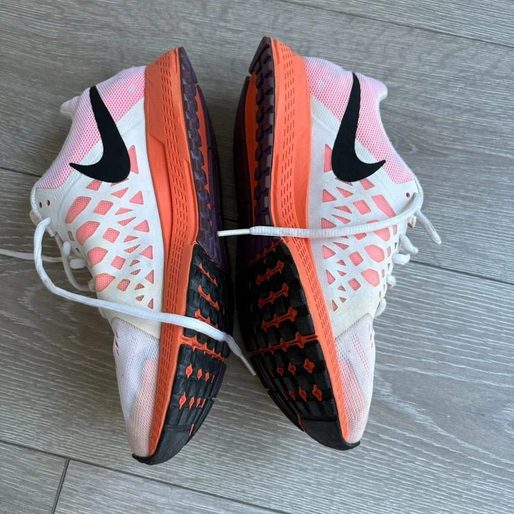 Nike Air Zoom Pegasus 31 Womens Bright Mango Orange Pink Running Shoes Size 8.5‎